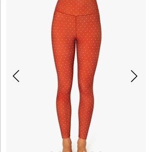 NWT WeWoreWhat Active Red Polka Dot Leggings XS